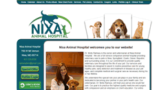 Desktop Screenshot of nixaanimalhospital.com