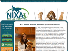 Tablet Screenshot of nixaanimalhospital.com